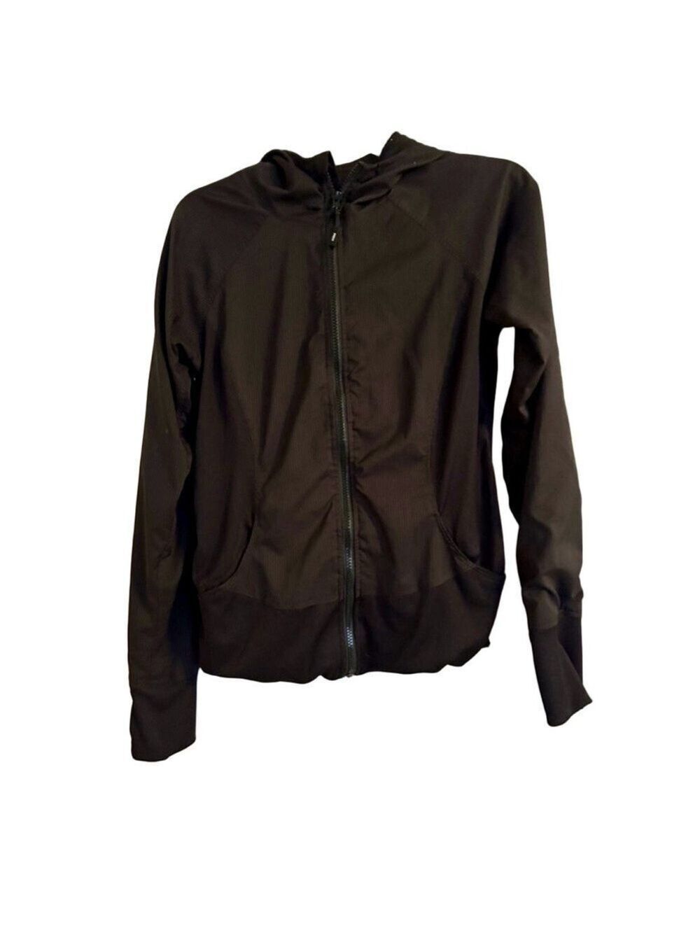 RBX Black Full-Zip Hoodie Jacket Lightweight Athletic Activewear M